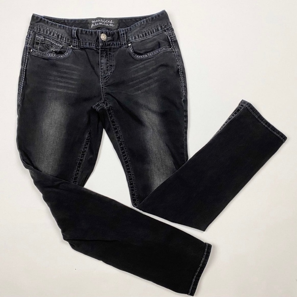 Maurices premium black denim jeans size 11/12